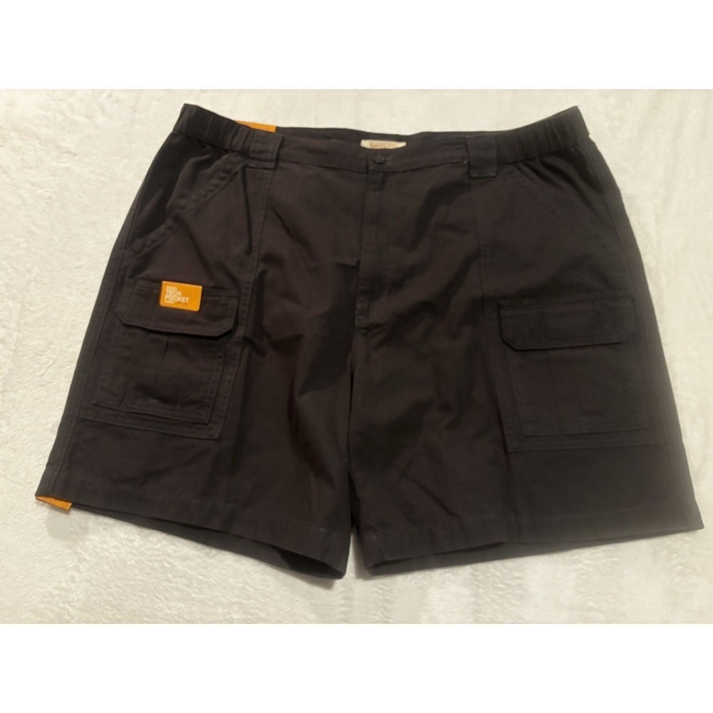 NEW Savane Hiking Shorts Men's 42 Dark Grey Tech Pocket